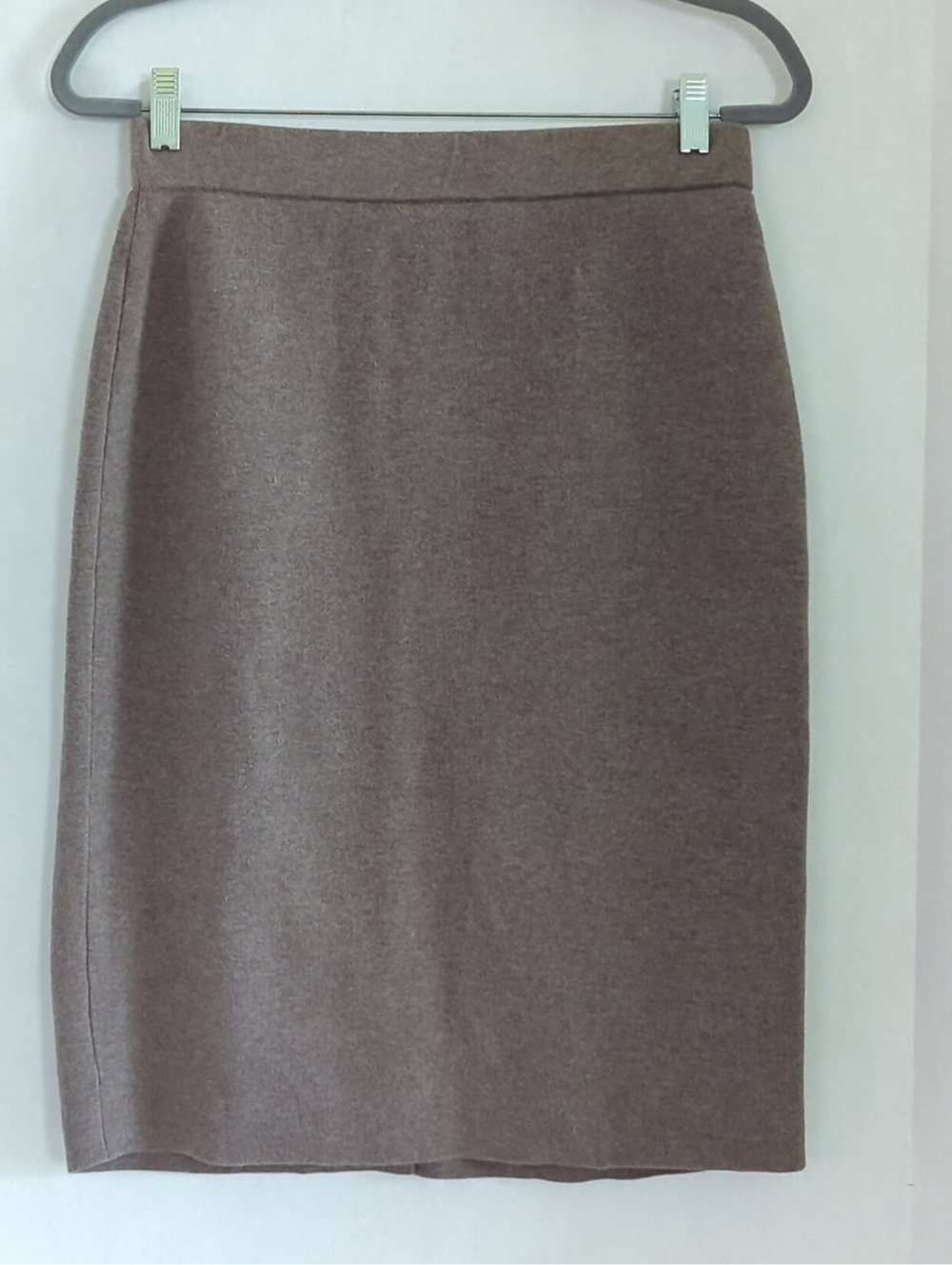 J. Jill Dark Taupe Brown Knee Length Knit Pencil Skirt Size S